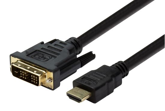 DYNAMIX 2m HDMI Male to DVI-D Male (18+1) Cable. Single Link Dynamix — view 2