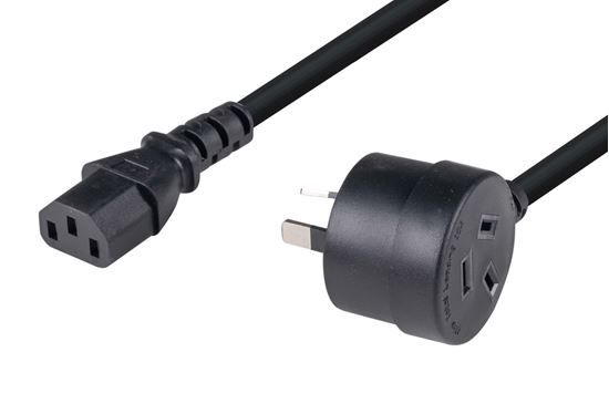 DYNAMIX 2M 3-Pin TAPON Ended Plug to IEC C13 Female Connector Dynamix — view 2