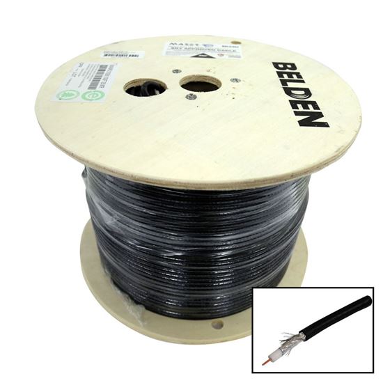 305m Roll RG6 Shielded Cable Black. 75ohm. 18AWG solid Core Dynamix — view 2