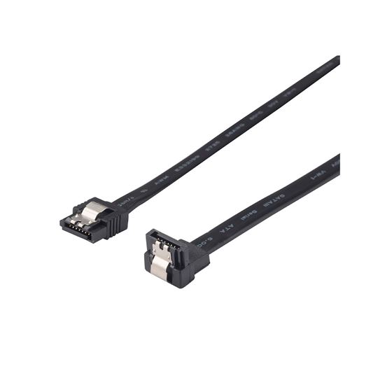 DYNAMIX 0.5m Right Angled SATA 6Gbs Data Cable with Latch. Dynamix — view 2
