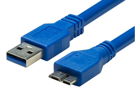 DYNAMIX 2m USB 3.0 Micro-B Male to USB-A Male Connector. Dynamix — view 2