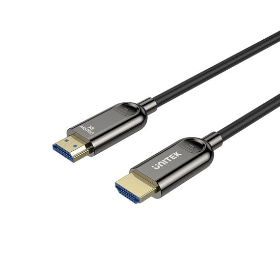 UNITEK 20M 8K HDMI Fiber Optic 2.1 Cable & Supports 48Gbps. Unitek — view 2