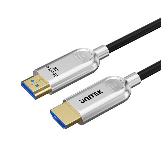 UNITEK 70m HDMI 4K Fibre Optic 2.0 Cable with 24K Gold-plated Unitek — view 2