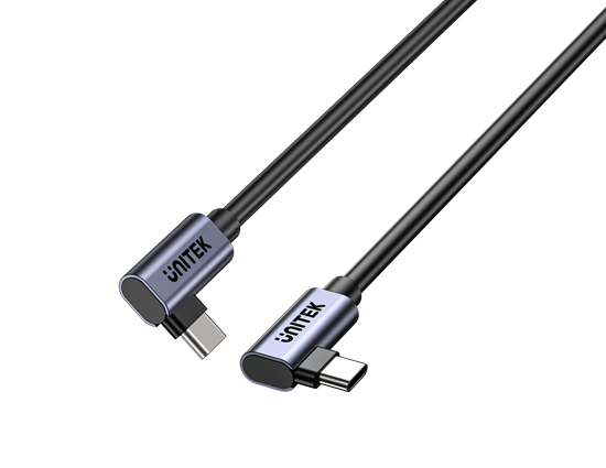 UNITEK 1m 100W Right Angle USB-C to Right Angle USB-C Cable. Unitek — view 2