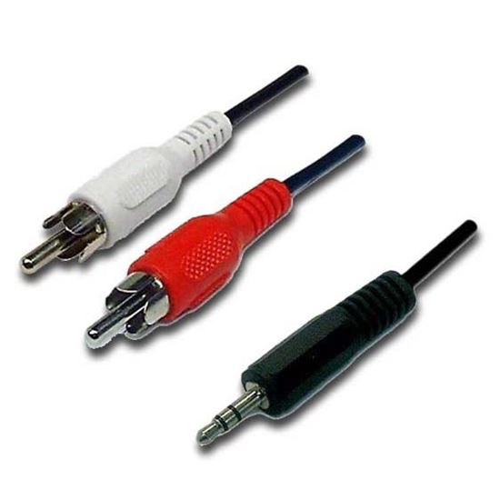 DYNAMIX 2m Stereo 3.5mm Plug to 2 RCA Plug, Cable Dynamix — view 2