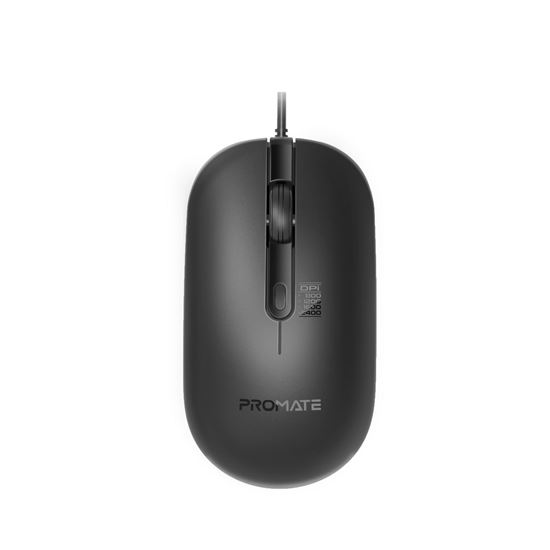 PROMATE 4-Button Wired Optical Mouse with 2400dpi. Promate — view 2
