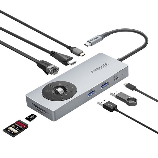 PROMATE 14-in-1 USB Multi-port Hub with USB-C Connector. Promate — view 2