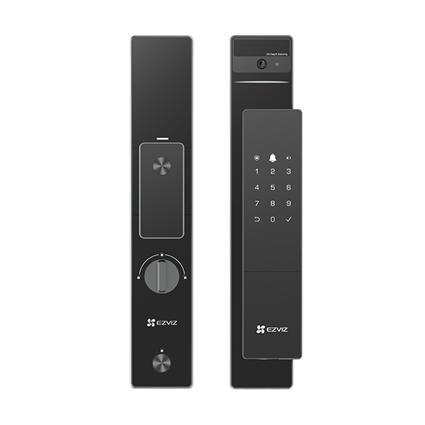 Smart Face Recognition Door Lock With Built-In Viewer. 4" Colour Screen, 2-Way Audio EZVIZ — view 2