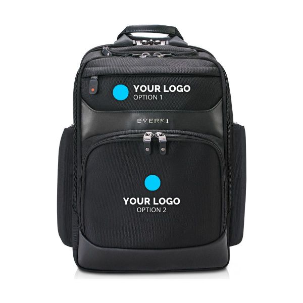 Onyx Laptop Backpack With Embroidered Logo MOQ 15 Pcs Everki — view 2