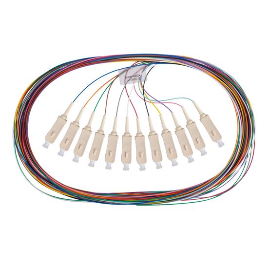 DYNAMIX 2M SC Pigtail OM1 12x Pack Colour Coded, 62.5/900um Multimode Dynamix — view 2