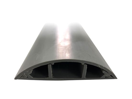 DYNAMIX 1m Floor Mount Round Wiring Duct. Dims -  70mm x 16.5mm (WxH) Dynamix — view 2