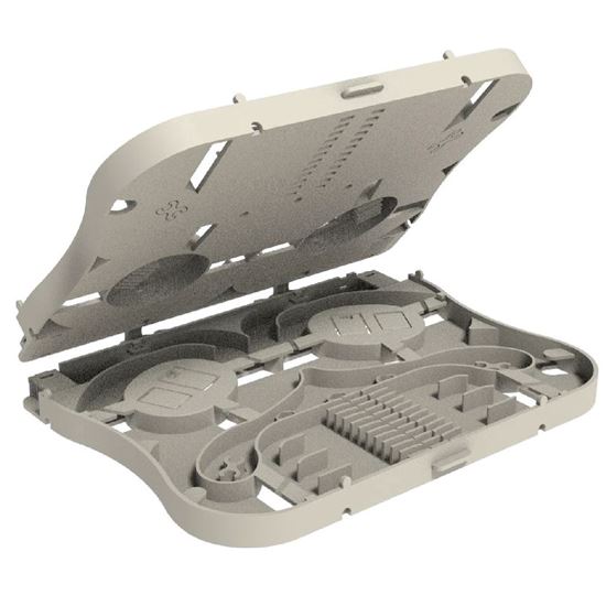 DYNAMIX Splice Tray 24FO Stackable with Clear White Lid Dynamix — view 2