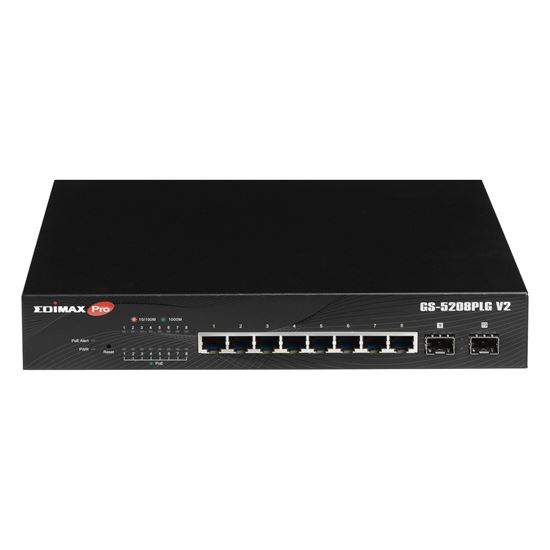 EDIMAX 10 Port Gigabit Long Range PoE+ Web Smart Switch with 2x SFP Edimax — view 2