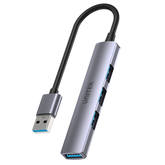 UNITEK 4-in-1 USB Multi-port Ultra Slim Hub with USB-A Connector. Unitek — view 2