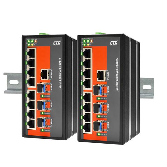 CTC UNION 8 Port Gigabit Managed Switch. -10C~60C. CTCunion — view 2