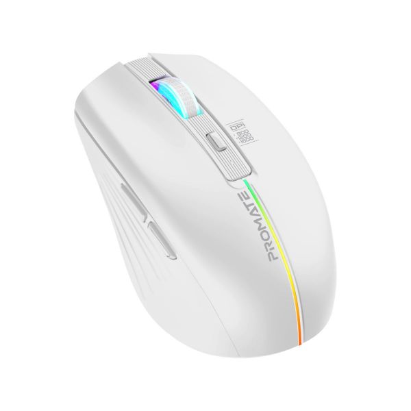 Ergonomic Wireless Optical Mouse W/ LED Rainbow Lights & 500mAh Rechargable Battery PROMATE — view 2
