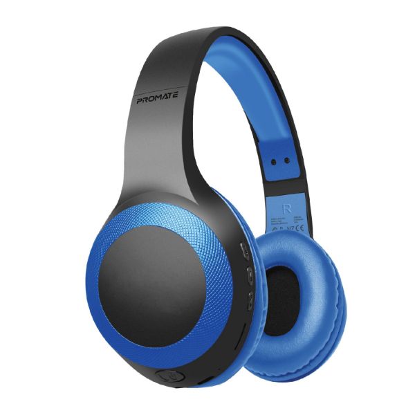 Deep Base Bluetooth V5.0 Wireless Over-Ear Headphones. Up To 5 Hours Playback Promate — view 2