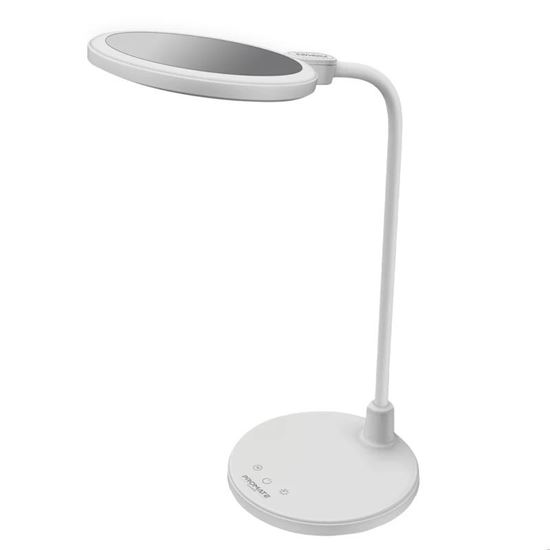 PROMATE Flexible Gooseneck LED Desk Lamp with Ring Light Vanity Mirror PROMATE — view 2