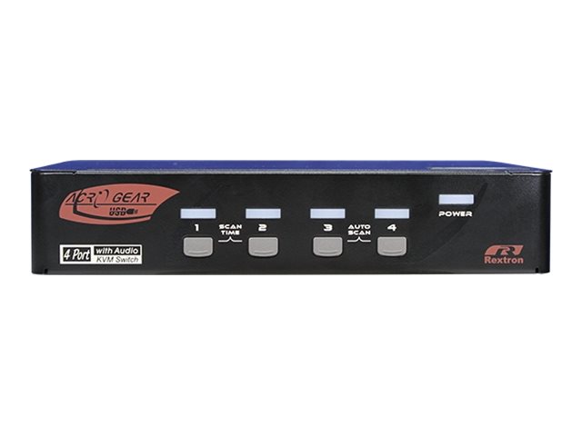 REXTRON 4 Port DisplayPort USB KVM with Audio. Supports DisplayPort Rextron — view 2