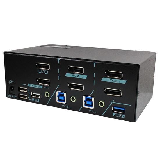 REXTRON 2-Port Dual View DisplayPort USB3.0 KVM Switch. Rextron — view 2