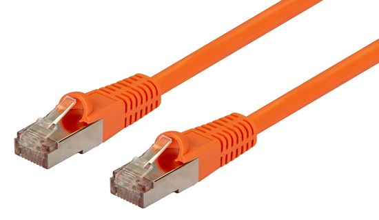 DYNAMIX 7.5m Cat6A S/FTP Orange Shielded 10G Patch Lead. Dynamix — view 2
