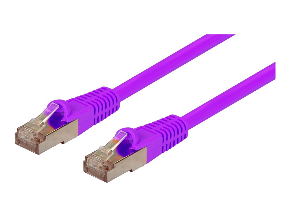 DYNAMIX 3m Cat6A S/FTP Purple Shielded 10G Patch Lead. Dynamix — view 2