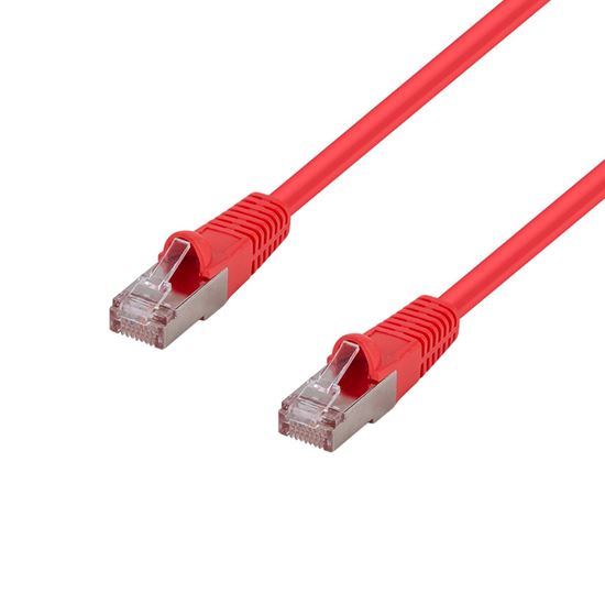 DYNAMIX 0.5m Cat6A S/FTP Red Shielded 10G Patch Lead. Dynamix — view 2
