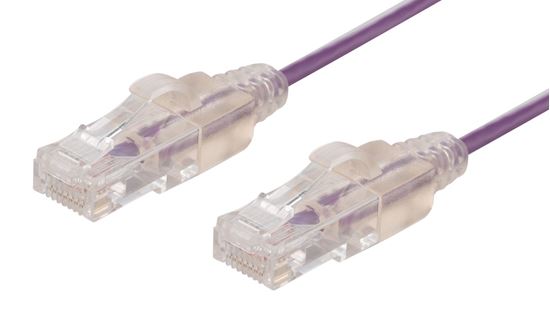 DYNAMIX 1m Cat6A 10G Purple Ultra-Slim Component Level UTP Dynamix — view 2
