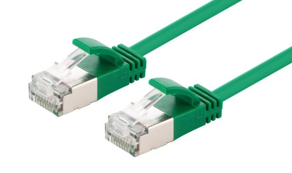 0.75m Cat6A S/FTP Green 10G LSZH Patch Lead 34AWG 802.3af Shielded Plug. Dynamix — view 2