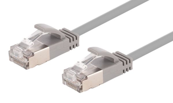 0.75m Cat6A S/FTP Grey 10G LSZH Patch Lead 34AWG 802.3af Shielded Plug. Dynamix — view 2