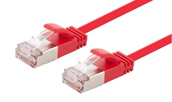 DYNAMIX 2m Cat6A S/FTP Red Ultra-Slim Shielded 10G Patch Lead Dynamix — view 2