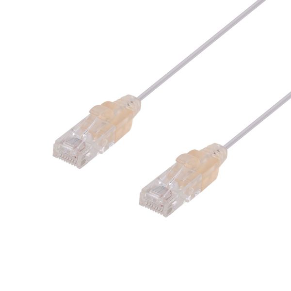 1.5m Cat6A 10G White UTP LSZH Patch Lead 30AWG 802.3af Unshielded Plug. Dynamix — view 2