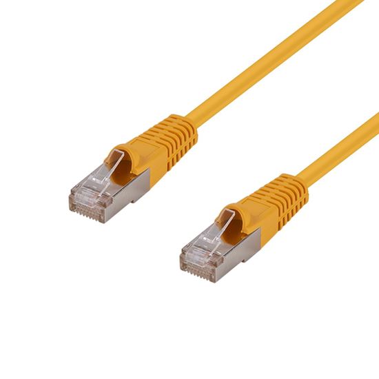 DYNAMIX 1.5m Cat6A S/FTP Yellow Shielded 10G Patch Lead. Dynamix — view 2