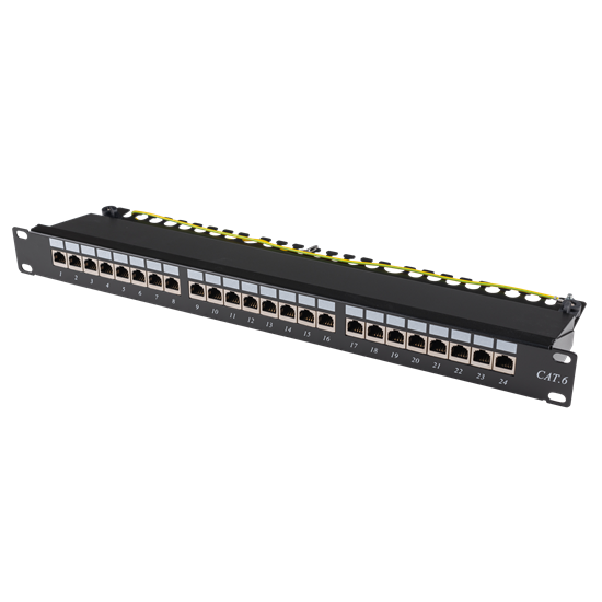 DYNAMIX 19" Cat6 24-Port RJ45 1U Shielded Patch Panel. Dynamix — view 2