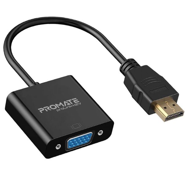 HDMI (Male) To VGA (Female) Display Adaptor Kit. Supports Up To 1920x1080@60Hz. Promate — view 2