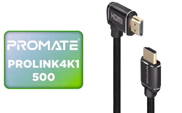 PROMATE 5m 4K HDMI right angle Cable. 24K Gold plated. High-speed promate — view 2
