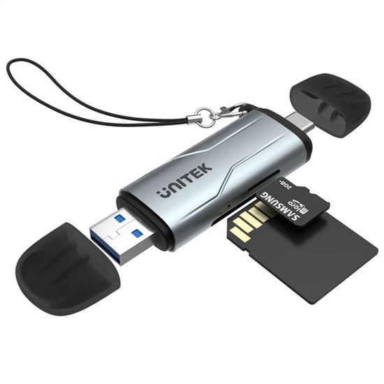 UNITEK 2-in-1 SD 3.0 Card Reader. Dual USB-A & USB-C Connectors. Unitek — view 2