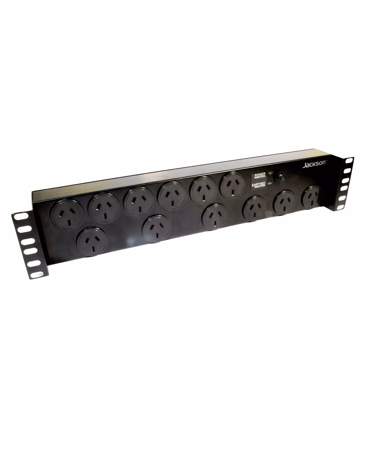 JACKSON 2RU 12x Outlet Horizontal Power Rail. Surge Protected 525J Jackson — view 2