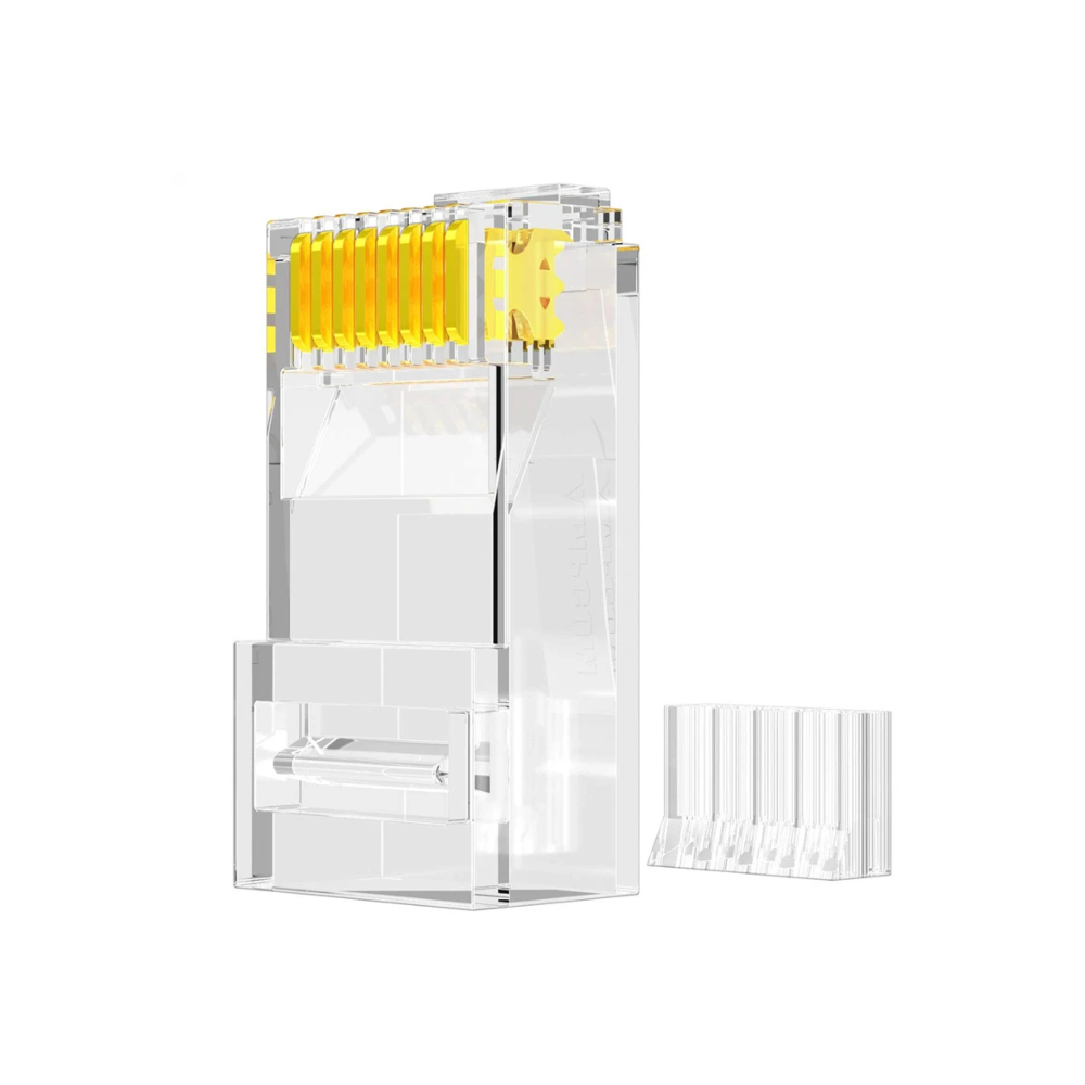DYNAMIX Cat6 RJ45 Plug 100pc Jar, 8P8C 2 Piece Modular Plug. Dynamix — view 2