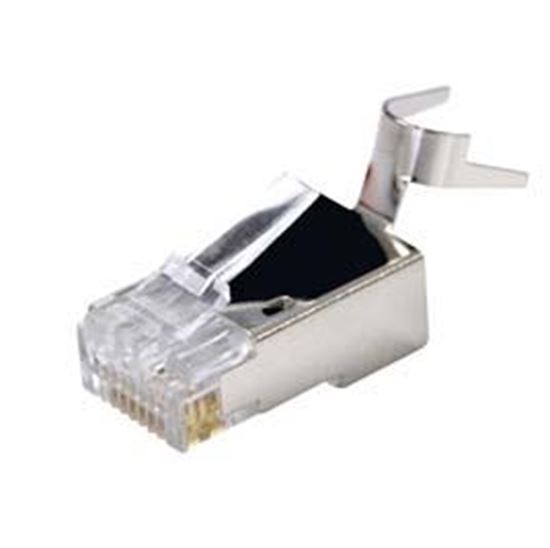 DYNAMIX RJ45 Cat6/6A/7 23AWG Solid Shielded Round Modular Plug . 20pc Dynamix — view 2