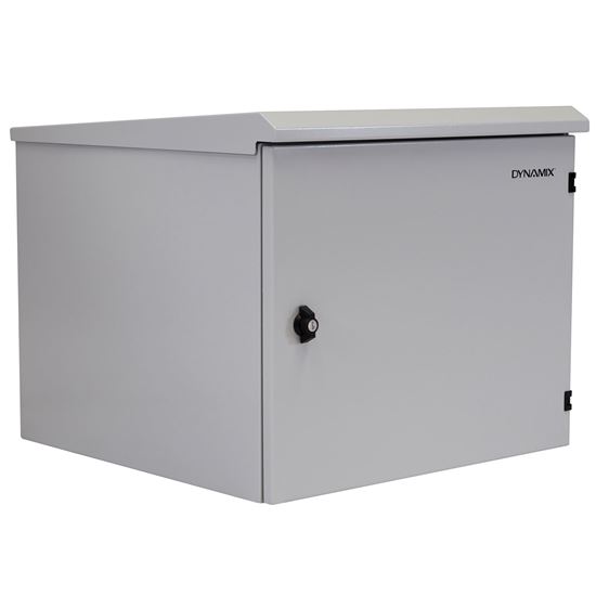 DYNAMIX 9RU Outdoor Wall Mount Cabinet. External Dims 611x525x515. Dynamix — view 2