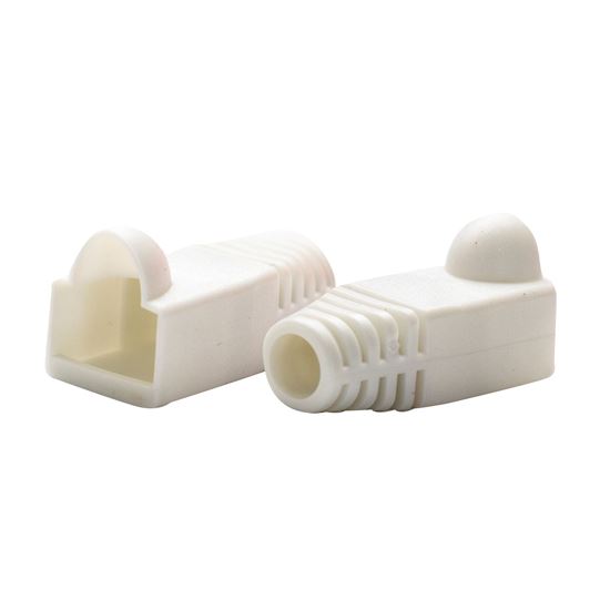 DYNAMIX WHITE RJ45 Strain Relief Boot (6.0mm Outside Diameter). 20pk Dynamix — view 2