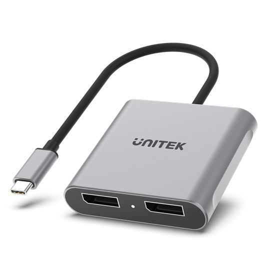 UNITEK USB-C to Dual DisplayPort 8K Adapter with MST. Unitek — view 1