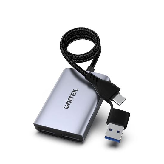 UNITEK HDMI Dual Port Adapter with 60cm Cable & USB-A&USB-C Connectors Unitek — view 2