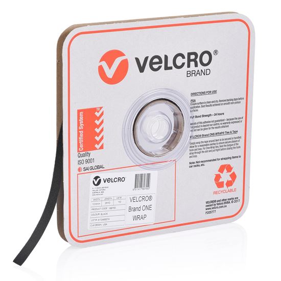 VELCRO One-Wrap 12.5mm Continuous 22.8m Roll. Custom Cut to Length. Velcro — view 2