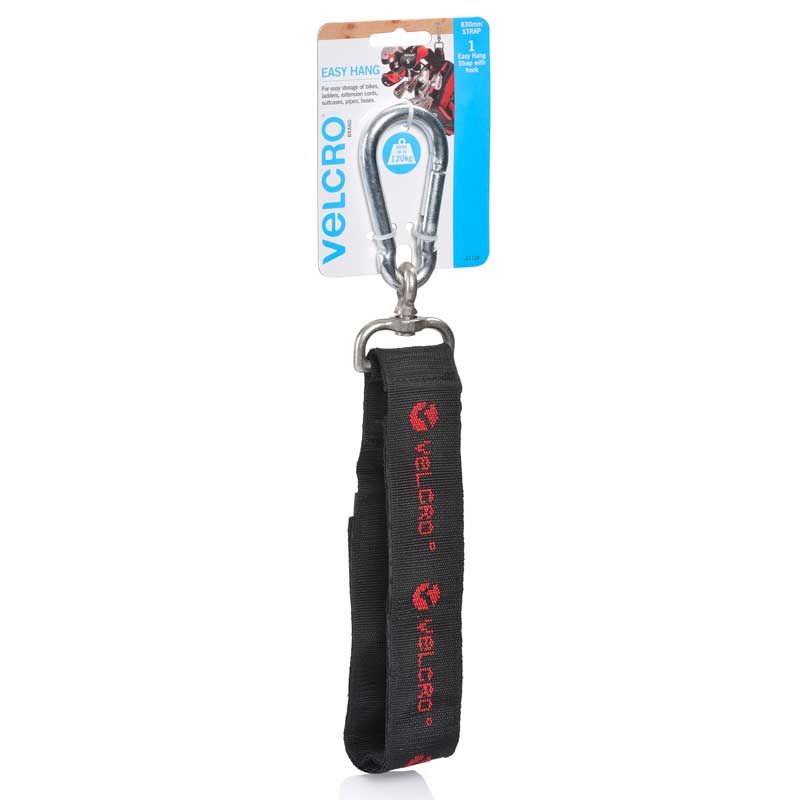 VELCRO Easy Hang 830mm Strap with Hook. Store and Hold up to 120Kgs. Velcro — view 2