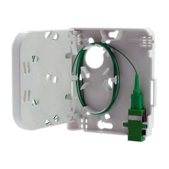 DYNAMIX FTTH Compact Wall Outlet 1 Port SC Simplex / LC Duplex Dynamix — view 2
