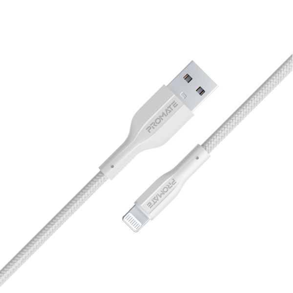 2M USB-A To Lightning Connector Super Flexible Cable Supports 2A Charging & 480Mbps PROMATE — view 2