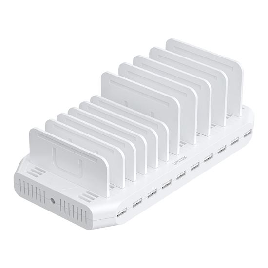 UNITEK 10-Port 60W Smart Charging Station with 10x 2.4A USB-A Ports. Unitek — view 2