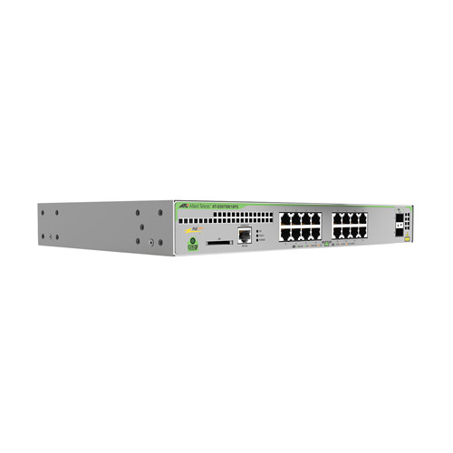 AT-GS970M/18PS-R-40 Gigabit Layer 3 Lite Managed Switch- 16x 10/100/1000T PoE+- 2x 100/1000X SFP- Rackmount kit included Allied Telesis — view 2